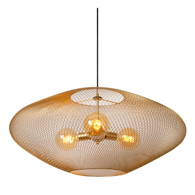 MESH - Lampa wisząca - Ø 88 cm - 3xE27 - Matt Gold / Brass 21423/88/02 Lucide